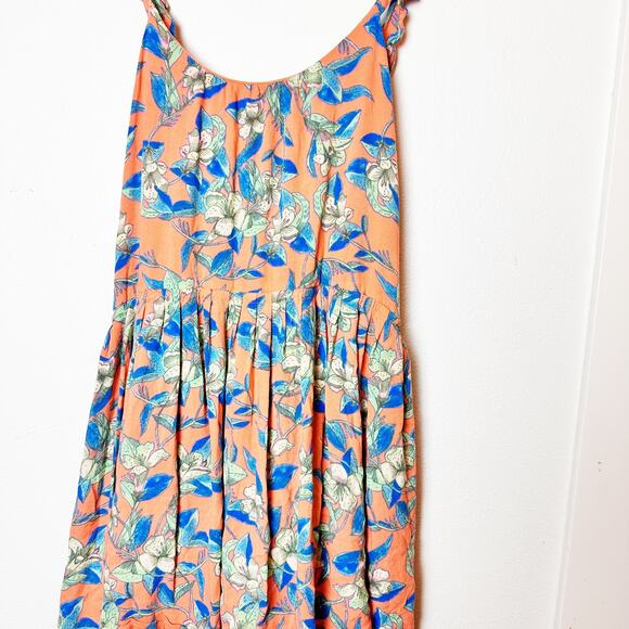 Free People OB574950 Orange Dear You Backless Mini Dress w/Pockets sz S - Picture 3 of 10